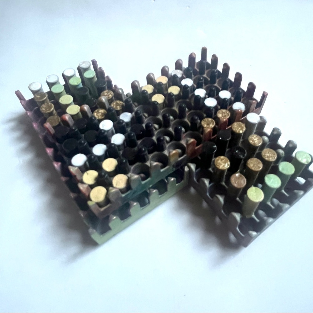 Mixed Media Art Sculpture with beautiful Colors- Brass & Plastic.